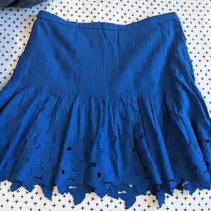 Blue j.crew skirt